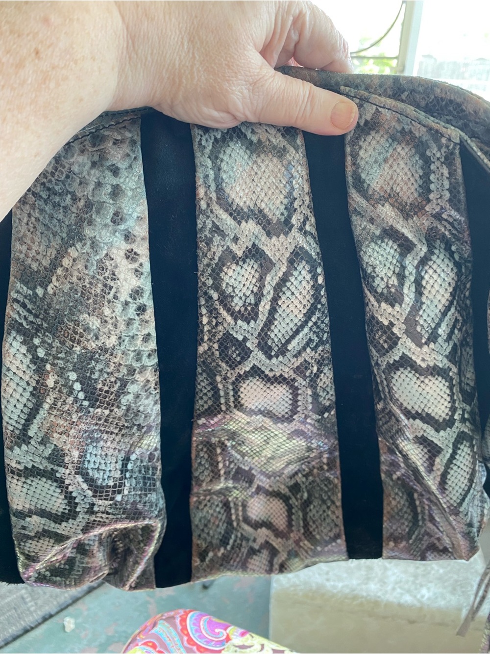 Aimee Kestenberg WOMENS HOBO PYTHON Print Tote in Brown